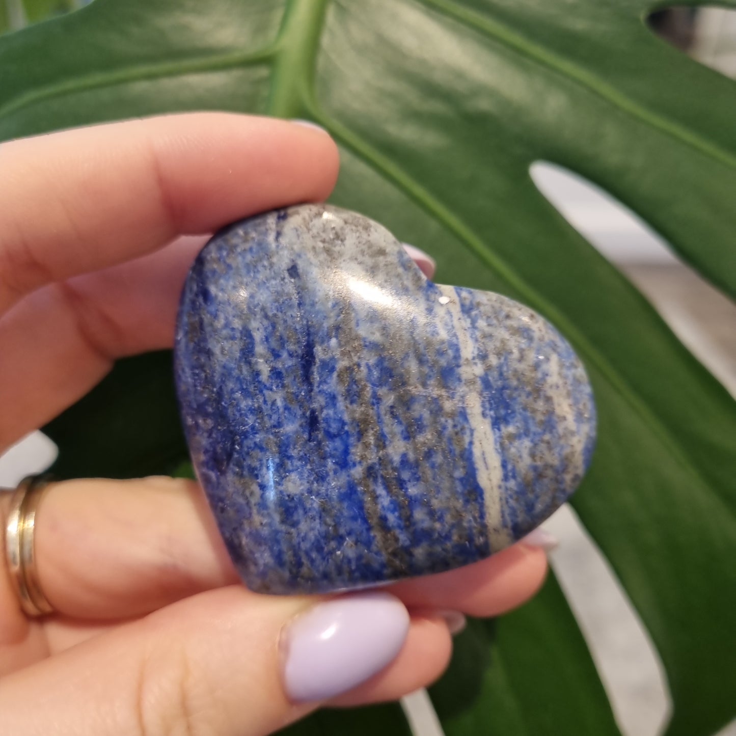 Lapis Lazuli Heart Crystal