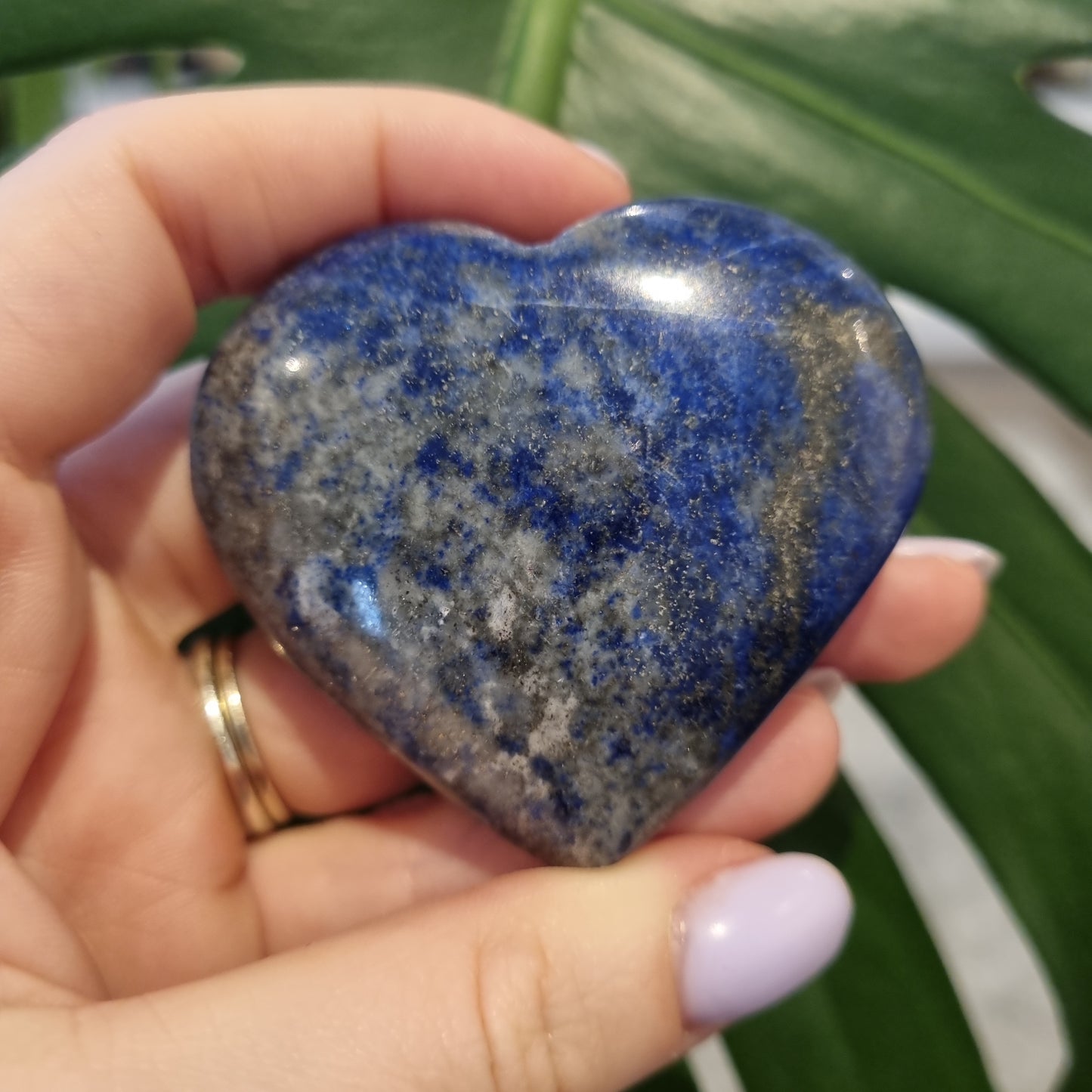 Lapis Lazuli Heart Crystal